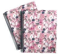 Grafoplas - Carpeta 30 Fundas Transparentes A4 Espiral, Bits&Bobs True Love