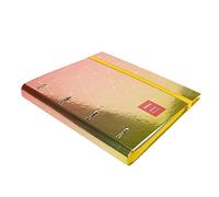 Grafoplás | Carpeta 4 Anillas Troqueladas A4 con Recambio Cuadriculado 5x5 90g | Unequal Metallic Rojo | Incluye Separadores y Sobre Transparente | Acabado Metal | Carpebook