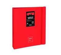 Grafoplas | Carpeta Anillas a4 | 4 Anillas D 40mm | Unequal Minimal | Azul Pastel | Apertura 360 | Resistente y Ultraligero|Polyfoam | Reciclable | Perfecto para Archivar Documentos Escolares