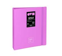 Grafoplas - Carpeta Anillas a4, 4 Anillas D 40mm, Unequal Minimal, Lavanda, Apertura 360, Resistente y Ultraligero, Polyfoam, Reciclable, Perfecto para Archivar Documentos Escolares y de Oficina