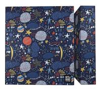 Grafoplas - Carpeta Anillas A4, 4 Argollas Mixtas 40mm, Bits&Bobs Planets, FSC