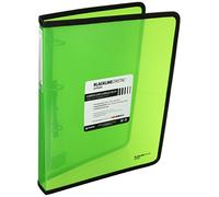 Grafoplas - Carpeta Anillas Verde A4 +, Polipropileno, 4 Anillas de 25mm, Serie Blackline