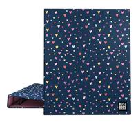 Grafoplas - Carpeta Archivadora A4, Diseño Hearts Bits&Bobs, 4 Anillas Mixtas 25mm, Certificado FSC, Plastificado Soft, Perfecto Material Escolar para Organizar Apuntes