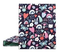 Grafoplas - Carpeta Archivadora A4, Diseño Princess Bits&Bobs, 4 Anillas Mixtas 25mm, Certificado FSC, Plastificado Soft, Perfecto Material Escolar para Organizar Apuntes