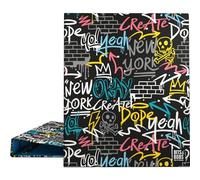 Grafoplas | Carpeta Archivadora A4 | Diseño Wall Bits&Bobs Pop Up Desing | 4 Anillas Mixtas 25mm | Certificado FSC | Plastificado Soft | Perfecto Material Escolar