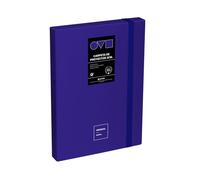 Grafoplas - Carpeta Archivadora de Proyecto, Lomo 3cm, Tamaño Folio, Tapa Rígida, PolyFoam, Resistente y Ultraligero, Color Azul, Colección Unequal Minimal, Perfecta para Documentos Escolares