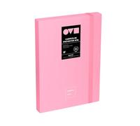 Grafoplas - Carpeta Archivadora de Proyecto, Lomo 3cm, Tamaño Folio, Tapa Rígida, PolyFoam, Resistente y Ultraligero, Color Rosa, Colección Unequal Minimal, Perfecta para Documentos Escolares