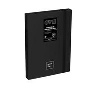 Grafoplas - Carpeta Archivadora de Proyecto, Lomo 3cm, Tamaño Folio, Tapa Rígida, PolyFoam, Resistente y Ultraligero, Color Negro, Colección Unequal Minimal, Perfecta para Documentos Escolares