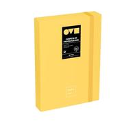 Grafoplas | Carpeta Archivadora de Proyecto | Lomo 5cm | Tamaño Folio | Tapa Rígida | PolyFoam | Resistente y Ultraligero | Color Amarillo | Colección Unequal Minimal | Material Escolar Ideal