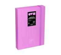 Grafoplas - Carpeta Archivadora de Proyecto, Lomo 5cm, Tamaño Folio, Tapa Rígida, PolyFoam, Resistente y Ultraligero, Color Lavanda, Colección Unequal Minimal, Material Escolar Ideal