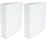 Grafoplas - Carpeta Canguro, A4, 2 Anillas Mixtas 52mm, PVC, Bolsa Transparente en Portada y Lomo, 32x27x7cm (Paquete de 2)