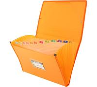 Grafoplas - Carpeta Clasificadora Acordeón, Mandarina, 13 Posiciones, Tamaño Folio, Polipropileno, Like