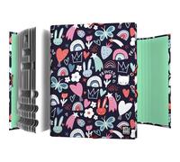 Grafoplas - Carpeta Clasificadora Escolar Colección Bits&Bobs Pop Up, Diseño Princess, 12 Posiciones, Tamaño A4, Cartón Plastificado Soft, Certificado FSC, Ideal para Archivar Documentos