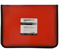 Grafoplas - Carpeta con Cremallera, Color Rojo, A4+, 26x34cm, Fuelle 30mm, Cubierta de Polipropileno Cristal Rayado, Modelo Blackline Cristal, Gran Versatilidad Documentos A4 y Folio