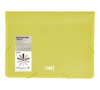 Grafoplás - Carpeta con Fuelle Maxi y Gomas, Tamaño A4+, 26x34,5x8cm, Amarillo, Capacidad Extra para Documentos Folio, Colección Papelería Like, Perfecto Material Escolar y de Oficina