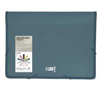 Grafoplás - Carpeta con Fuelle Maxi y Gomas, Tamaño A4+, 26x34,5x8cm, Azul Oscuro, Capacidad Extra para Documentos Folio, Colección Papelería Like, Perfecto Material Escolar y de Oficina