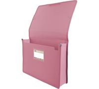 Grafoplás - Carpeta con Fuelle Maxi y Gomas, Tamaño A4+, 26x34,5x8cm, Rosa, Capacidad Extra para Documentos Folio, Colección Papelería Like, Perfecto Material Escolar y de Oficina