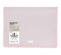 Grafoplás - Carpeta con Fuelle Maxi y Gomas, Tamaño A4+, 26x34,5x8cm, Rosa Soft, Capacidad Extra para Documentos Folio, Colección Papelería Like, Perfecto Material Escolar y de Oficina