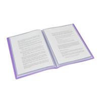 Grafoplás Carpeta con Fundas | 10 Fundas Transparentes | Tapas Semi-Rígidas de Polipropileno | Perfecta para Documentos Din A4 | Disponible en Color Violeta | Modelo Poliplás Translúcido