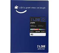 Grafoplás - Carpeta con Fundas, Tamaño Folio, Color Azul, 40 Fundas Transparentes Polipropileno, Like, Poliplás