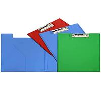 Grafoplas - Carpeta con Pinza Miniclip Superior, Lomo Recto, Tamaño Folio, Color Azul Claro, 33,5x24cm, Bolsa Interior, Perfecta para Escribir sin Apoyos