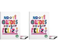 Grafoplas - Carpeta de 30 Fundas Transparentes, A4, Cubiertas de Polipropileno, Sé tú, Sé Feliz1 (Paquete de 2)