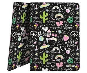 Grafoplas - Carpeta de 30 Fundas Transparentes, A4, Tapas Polipropileno, Crazy Space, Colección Stickers