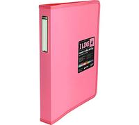 Grafoplás - Carpeta de 4 Anillas de 25mm, Tamaño A4+, Rosa Claro, Polipropileno Semirrígido, Colección Like