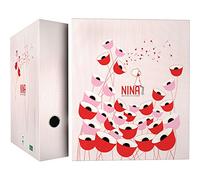 Grafoplas - Carpeta de 4 Anillas Mixtas 40mm, Colección Nina And Other Little Things, Modelo Rain, A4, Ideal como Regalo Escolar