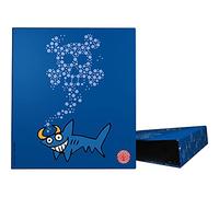 Grafoplas - Carpeta de Anillas A4, 4 Anillas Mixtas 40mm, Ollao en Lomo, Colección Katuki Saguyaki, Shark