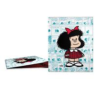 Grafoplás - Carpeta de Anillas A4, Mafalda Lively, 4 Anillas Mixtas 25mm, Suave al Tacto, Certificado FSC, Tapas Duras, Perfecto Material Escolar