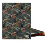 Grafoplas | Carpeta de Anillas A5 | 4 Anillas Redondas 20mm | Plastificado Brillo | Diseño Bits&Bobs Pop Up Design, Rex | Perfecto para Documentos Cuarto | Certificado FSC