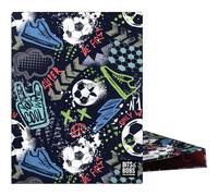 Grafoplas - Carpeta de Anillas A5, Diseño Match Bits&Bobs, 4 Anillas Redondas 20mm, Plastificado Brillo, Perfecto para Documentos Cuarto y dina5, Certificado FSC