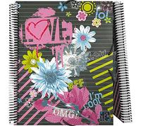 Grafoplas - Carpeta de Fundas A4 con Espiral, Diseño Diverse Flow, Cubiertas de Polipropileno