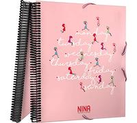 Grafoplas - Carpeta de Fundas con Espiral, A4, 30 Fundas Transparentes, Diseño Week, de Nina and Other Little Things