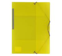 Grafoplas - Carpeta de Polipropileno con gomas y 3 solapas, color amarillo, tamaño Folio