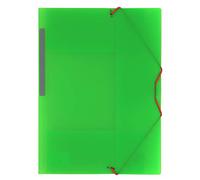 Grafoplas - Carpeta de Polipropileno con gomas y 3 solapas, color Verde, tamaño Folio