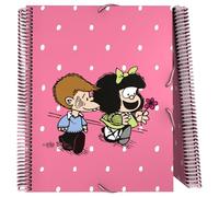 Grafoplas - Carpeta Escolar 30 Fundas Transparentes A4, Mafalda Friends