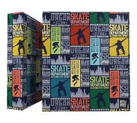 Grafoplas | Carpeta Escolar A4 | 4 Anillas Mixtas 40mm | Skate Bits&Bobs Pop Up Design | Perfecto Material Escolar | Tapas Rígidas Cartón | Certificado FSC