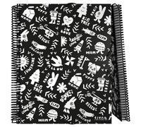 Grafoplás | Carpeta Escolar de Fundas Transparentes | A4| Tapas Flexibles | Espiral PVC | 30 Forros de Polipropileno | Colección Elements by Elena Corredoira | Maxiplás