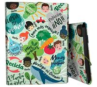 Grafoplás 82402648. Carpeta Escolar Gomas y Solapas, Cartón Forrado, Tapa Dura, Tamaño Folio, Colección Revolution, Green, Certificado FSC