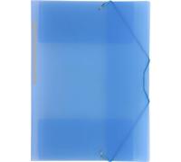 Grafoplás | Carpeta Escolar Tamaño Folio | Azul Pastel | Traslúcido | Polipropileno Semirrígido | Colorgraf | Lomo Recto con Etiqueta | 3 Solapas | Cierre Goma Elástica | Uso Escolar y de Oficina