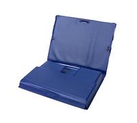 Grafoplás | Carpeta Escolar Tres Solapas | PVC | Azul | Tamaño Cuarto | Tapa Dura | Gomas de Cierre | 24,5x20cm