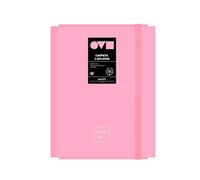 Grafoplas Carpeta Escolar Tres Solapas Rosa | Unequal Minimal | Polyfoam | Apertura 360 | Resistente y Ultraligera | Cierre Goma Elástica Plana | Tapas Rígidas | Material Escolar Aesthetic