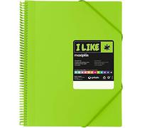 Grafoplás - Carpeta Fundas Espiral, A4, Verde, 50 Fundas, Incluye Sobre, Maxiplás I Like