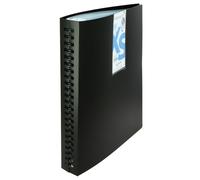 Grafoplas Carpeta Fundas Extraíbles A4 In&Out XS - 80 Forros Transparentes + 5 Separadores y Peine Guía para Inserción Rápida - Tapa Rígida Polipropileno Opaco, 31,5x26,3x4,2 cm