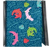 Grafoplas - Carpeta Fundas Plastico A4, Alligator by Elena Corredoira, Tapas Flexibles, Espiral PVC, 30 Forros de Polipropileno, Maxiplás, Perfecto Material Escolar para Archivar Documentos