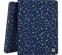Grafoplas - Carpeta Fundas Plastico Bits&Bobs Hearts, 30 Fundas Transparentes Polipropileno, Tamaño a4, Tapas Flexibles e Impermeables, Perfecto para Archivar Material Escolar y de Oficina