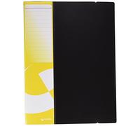 Grafoplás | Carpeta Fundas Poliuro | Negro | A4 | 60 Fundas | Cubiertas Extrarrígidas | Goma Elástica | Fundas Transparente Extra | Acabado Piel Naranja | Hecho en España | Modelo Poliuro