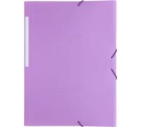 Grafoplás | Carpeta Plástico | 3 Solapas | Poligraf | Tamaño Folio | 33x24cm | Lavanda | Etiqueta Lomo | Polipropileno | Perfecta para Proteger Documentos, Fotocopias y Apuntes